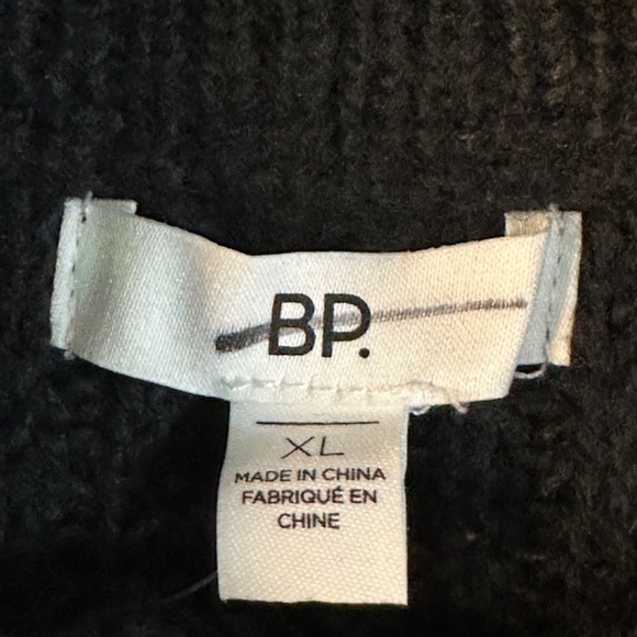 BP Oversized Black Knit Sweater Size XL - Picture 4 of 5